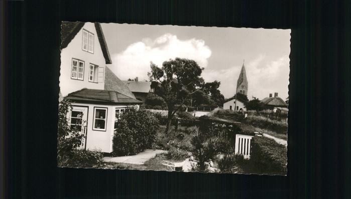 Nebel Amrum Dorfansicht