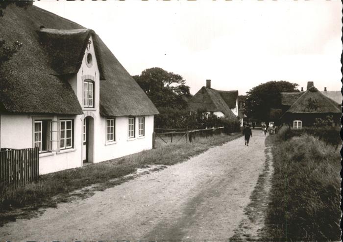 Nebel Amrum Dorfansicht