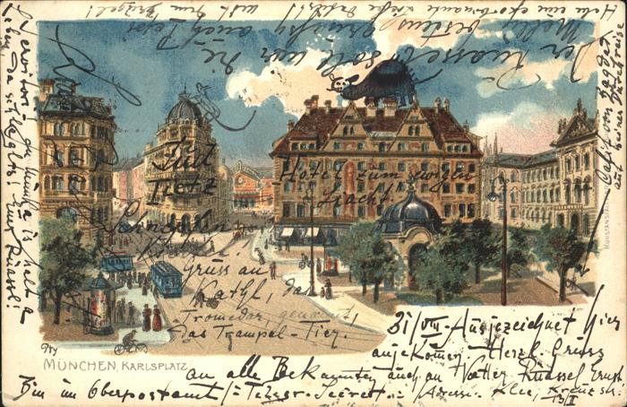 Muenchen Bayern Karlsplatz