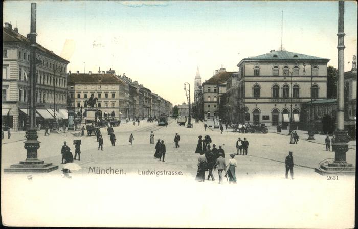 Muenchen Bayern Ludwigstrasse