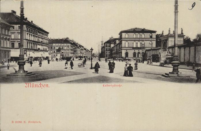 Muenchen Bayern Ludwigstrasse