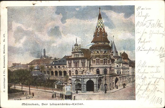 Muenchen Bayern Loewenbraeu Keller