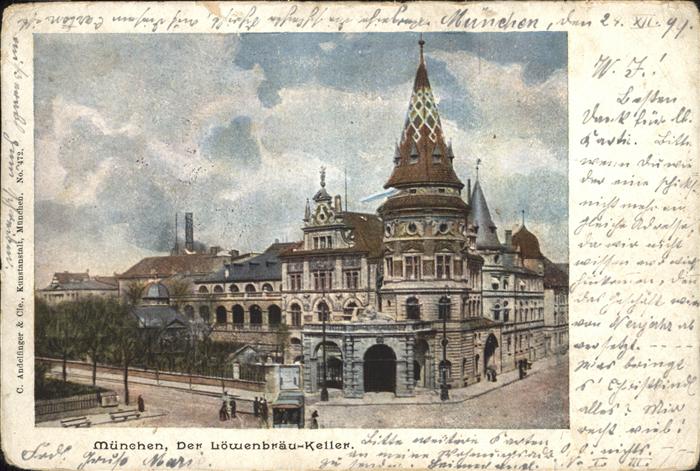 Muenchen Bayern Loewenbraeu Keller