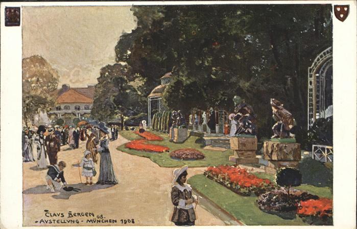 Muenchen Bayern Claus Berger Kuenstlerkarte Ausstellung