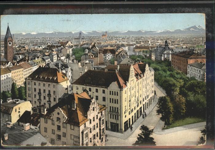 Muenchen Alpensicht über München