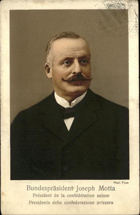 Persoenlichkeiten Bundespräsident Joseph Motta Schweiz