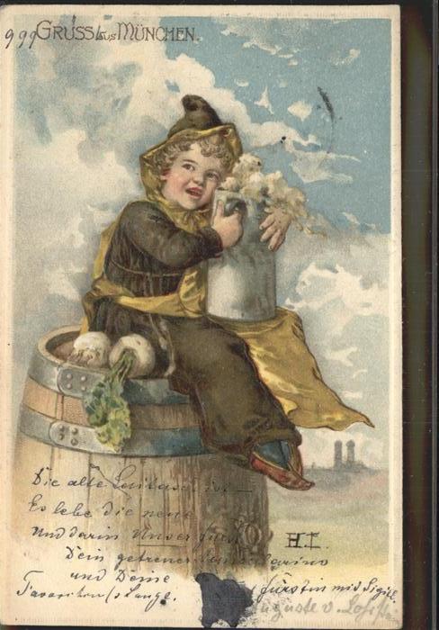 Muenchner Kindl Bierfass Bierkrug