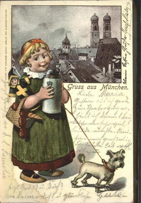 Muenchner Kindl Hund Puppe Wurst