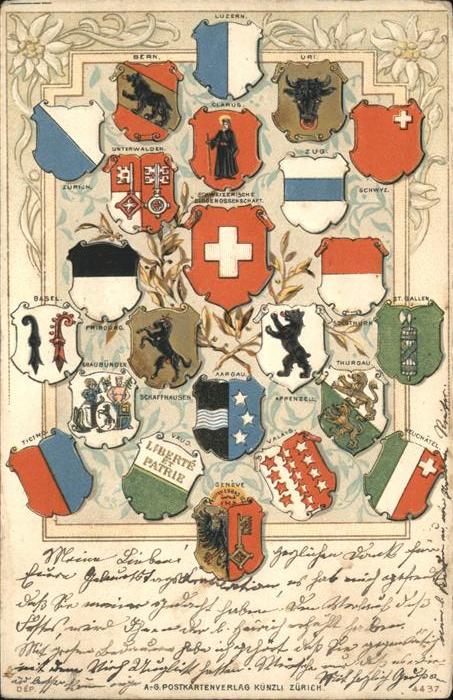 Wappen Kantone Schweiz