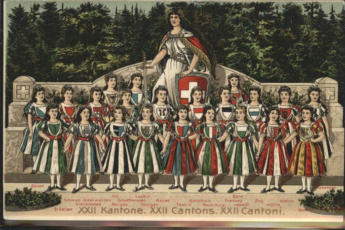 Wappen Kantone Schweiz Kleider