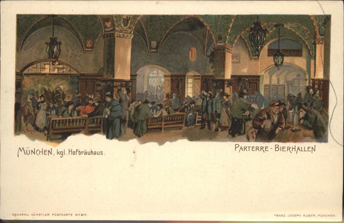 Hofbraeuhaus Muenchen Bier Parterre Bierhallen