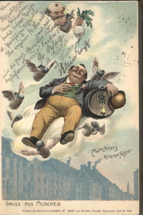 Gruss aus München Bierkrüge Engelflügel