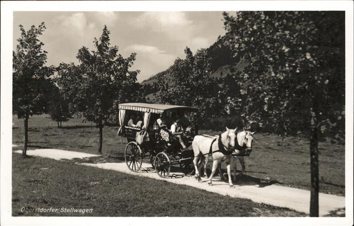 OBERSTDORF Bayern Stellwagen Pferdewagen