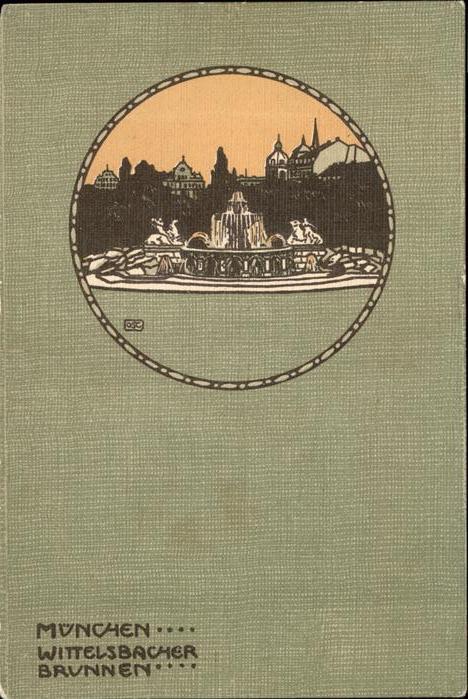 Muenchen Bayern Wittelsbacher Brunnen