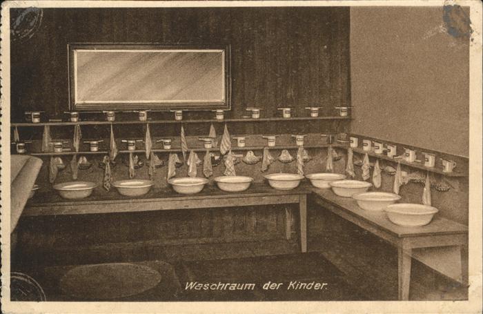 OBERSTDORF Bayern Waschraum der Kinder Kindererholungsheim Jaegersberg