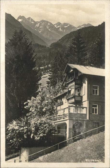 OBERSTDORF Bayern Restaurant Pension Waldesruh