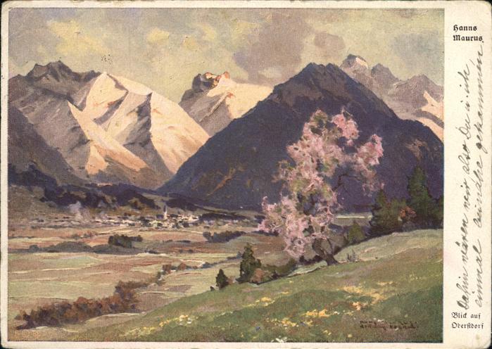 OBERSTDORF Bayern Kuenstler Hanns Maurus