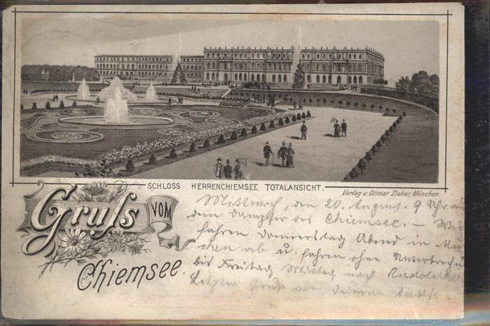 Chiemsee Bayern Schloss Herrenchiemsee