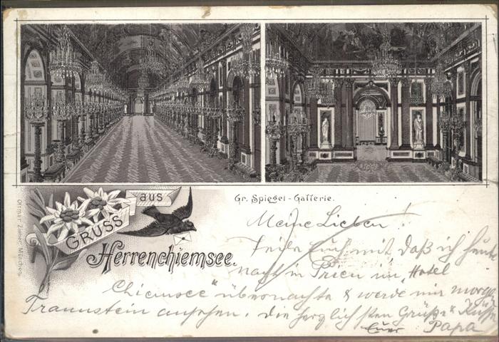 Herrenchiemsee Bayern Gr. Spiegelgallerie