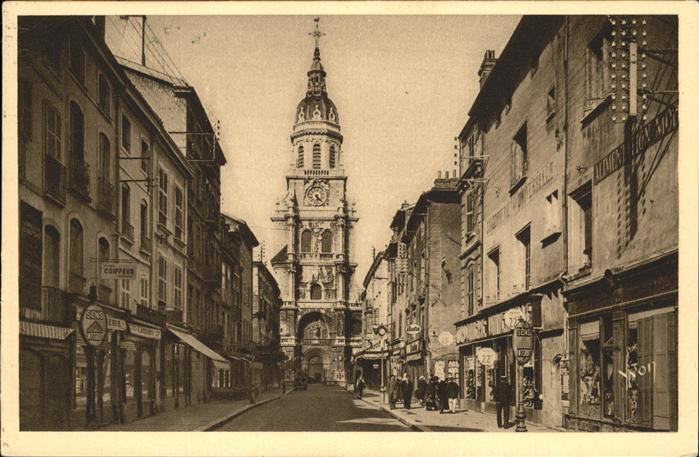Bourg-en-Bresse Rue et Eglise Nitre-Dame