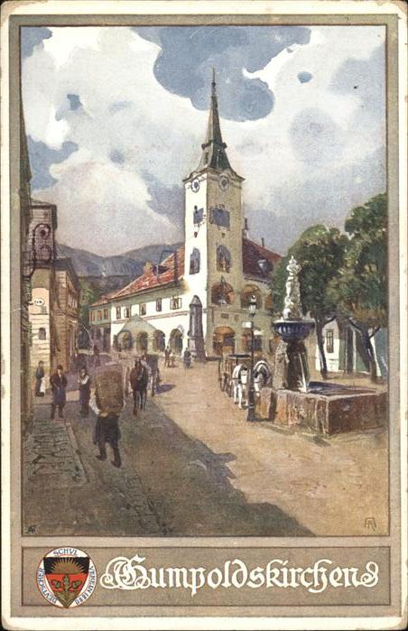 Gumpoldskirchen Niederoesterreich Kirche Brunnen Verlag-Schulverein-Nr. 2
