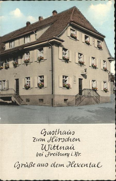 Wittnau Breisgau Gasthaus zum Hirschen Hexental