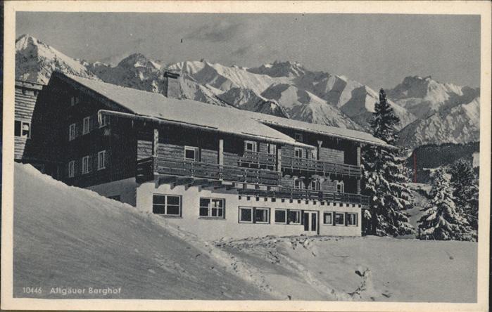 Sonthofen Oberallgaeu berggasthaus Allgäuer Berghof Alpe Eck