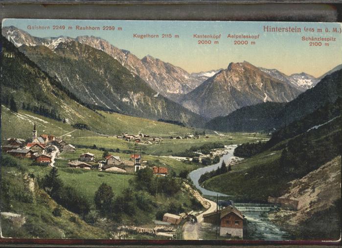 Hinterstein Bad Hindelang Kugelhorn Kastenköpf Aelpeleskopf Schän