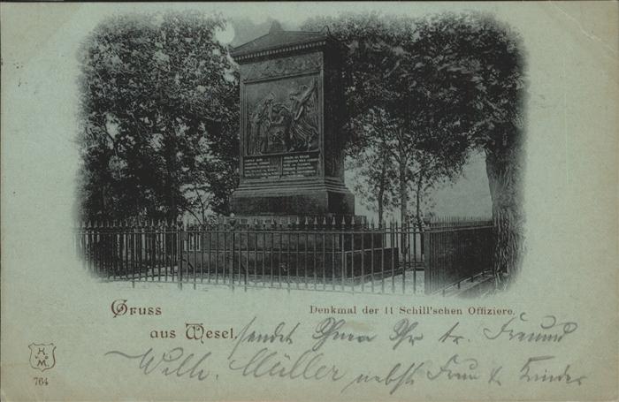 Wesel Rhein Denmla Schillschen Offiziere