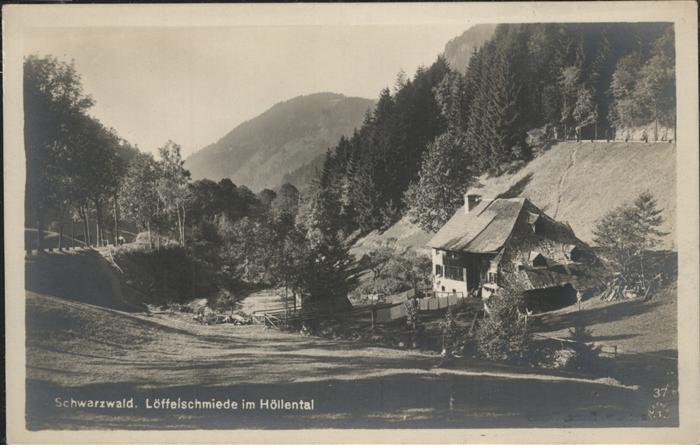 Hoellental Schwarzwald Löffelschmiede