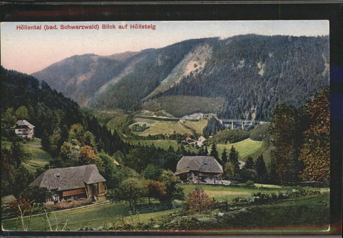 Hoellental Schwarzwald Höllsteig