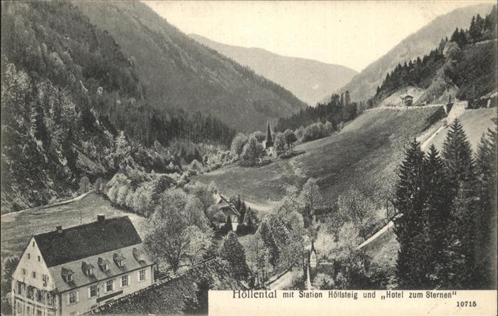 Hoellental Schwarzwald Höllsteig Hotel zum Sternen
