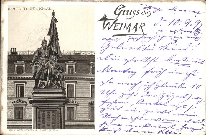 Weimar Thueringen Krieger Denkmal