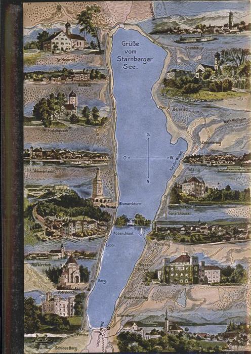 Starnbergersee Landkarte Kirche