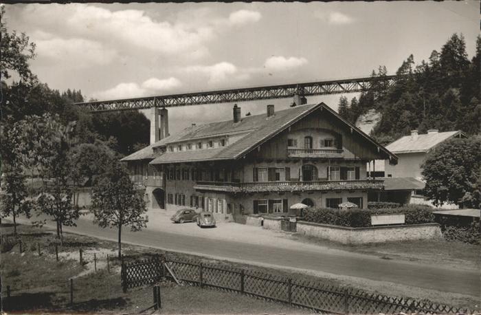 Weyarn Miesbach Bayern Gasthof Pensino Bruckmuehle Bruecke