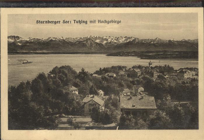 Starnbergersee Tutzing Hochgebirge