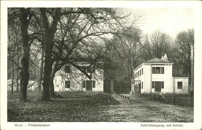 WIEN AT Poetzleinsdorf Schlosseingang Stoeckl