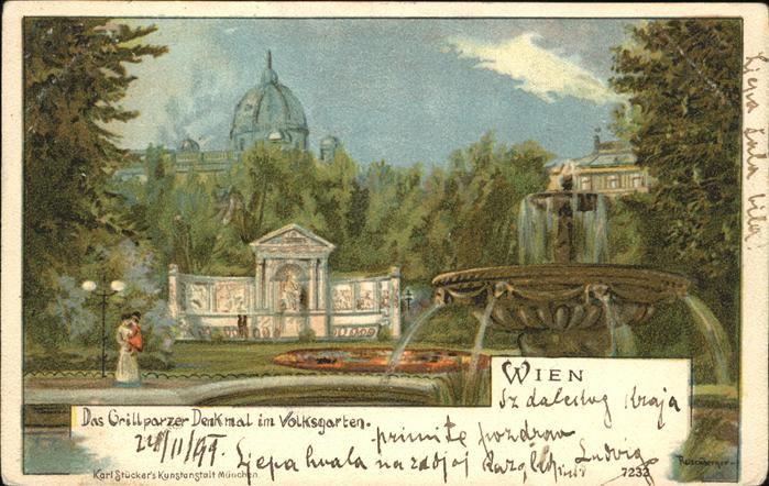 Wien Grillparzer-Denkmal