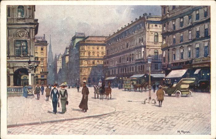 Wien Kärntnerstraße Künstlerkarte