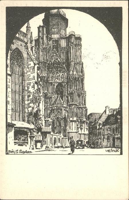WIEN AT Alt-Wien Stephansdom Adlerturm