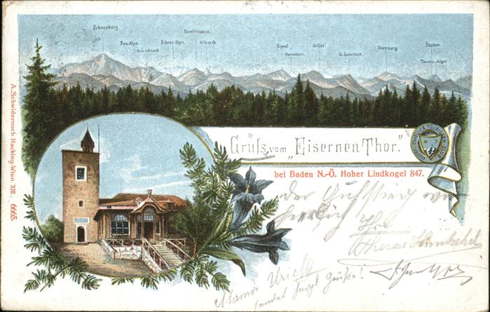 Baden Wien Eisernen Thor Wappen