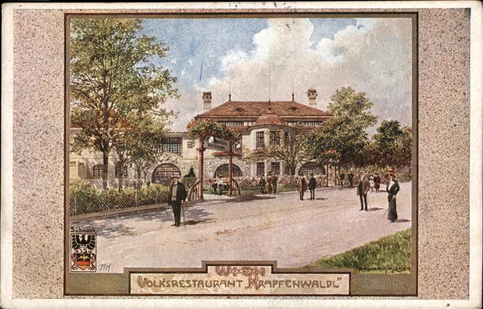 WIEN AT Volksrestaurant Krapfenwaldl Wappen