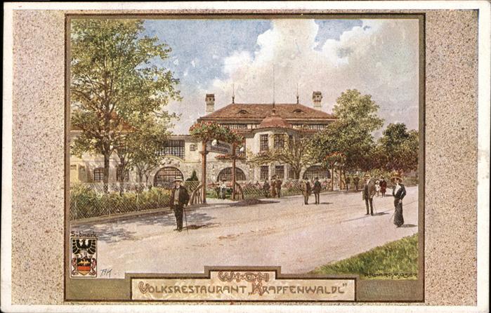 WIEN AT Volksrestaurant Krapfenwaldl Wappen