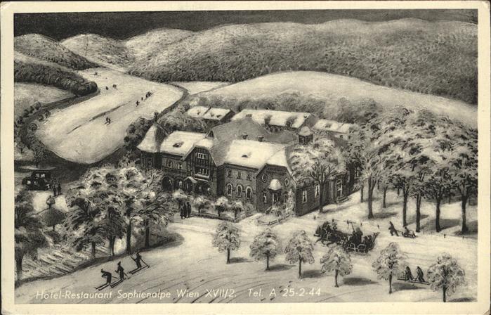 Wien Hotel Restaurant Sophienolpe Winter