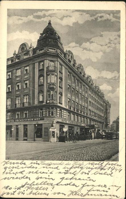 WIEN AT Hote Saechsischer Hof Feldpost