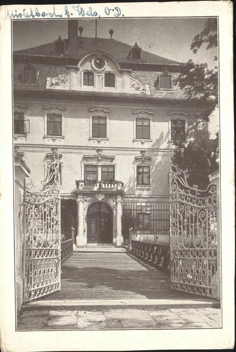 Mistelbach Wels Haushaltungsschule Schloßansicht Portal
