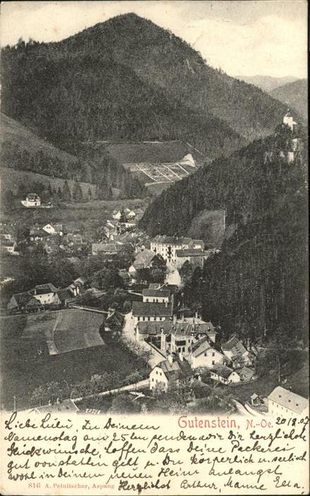 Gutenstein Niederoesterreich Flugaufnahme