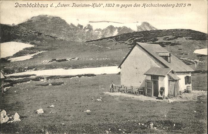Hochschneeberg Damböckhaus Österr. Touristen Klub