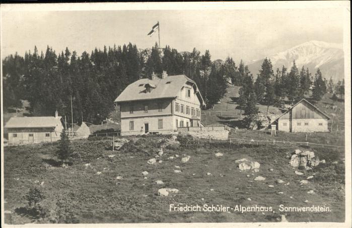 Sonnwendstein Friedrich Schüler Alpenhaus