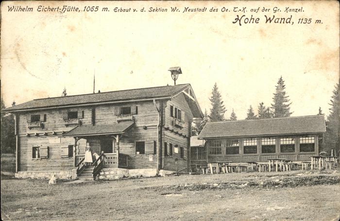Hohe Wand Wilhelm Eichert Hütte